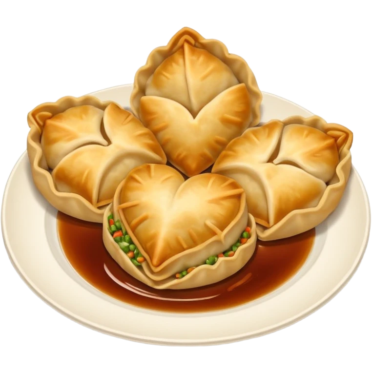 pot stickers heart  emoji