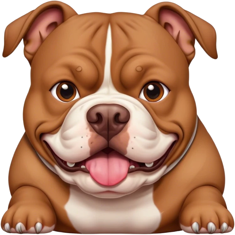 Americain bully xxl tout marron foncé emoji