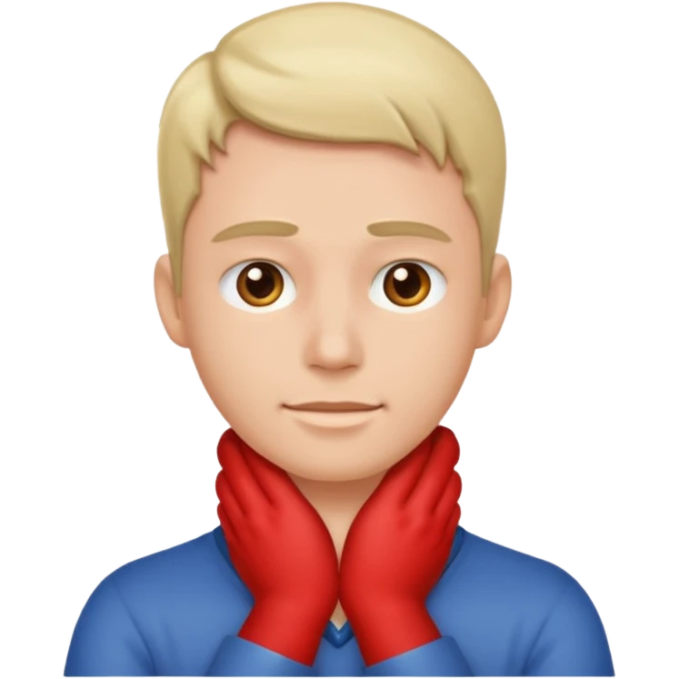  person with hands on his neck emoji