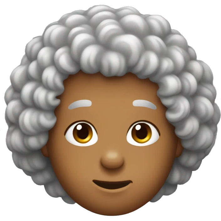 Perm hair bear emoji