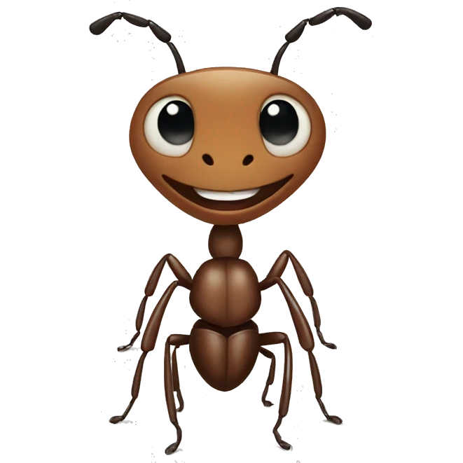 Ant whith smile emoji