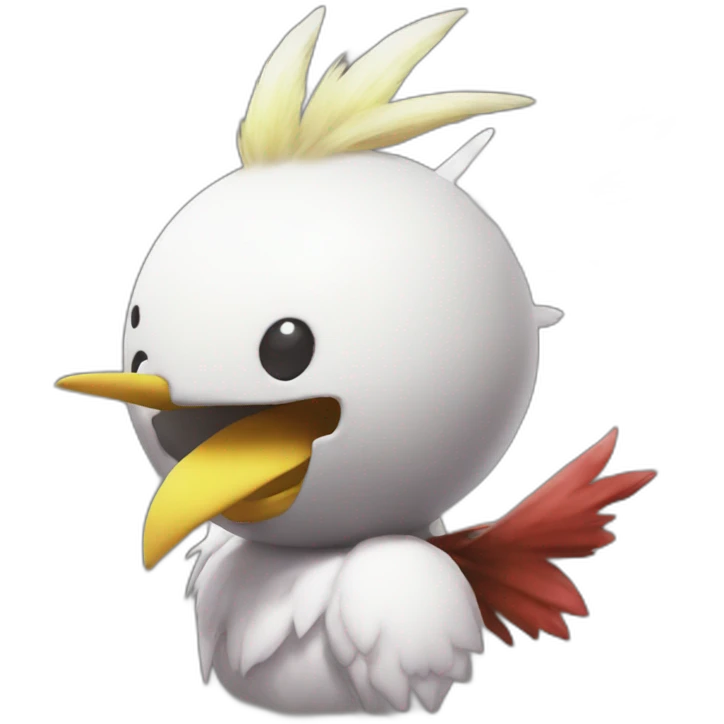Moogle on chocobo ff9 emoji