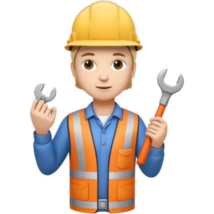 Un ingeniero cuerpo completo hasta los pies  emoji