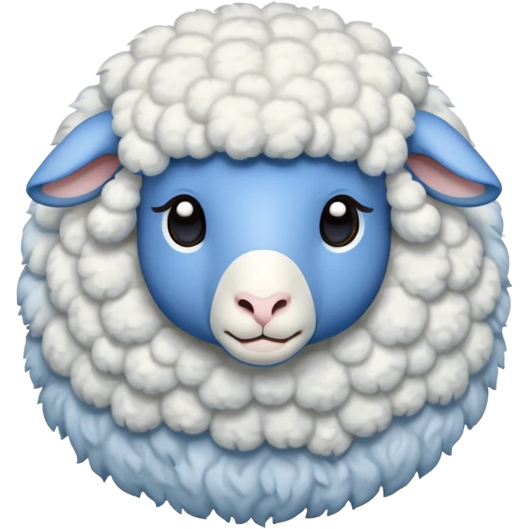minicraft sheep blue  emoji