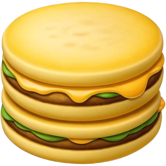 Cinematic Realistic Arepas Dish Emoji, depicted as golden cornmeal cakes filled with savory ingredients rendered with lifelike textures and warm, inviting lighting. emoji