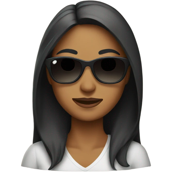 Wife wearing a sunglasses  emoji