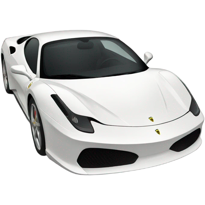 White Ferrari emoji