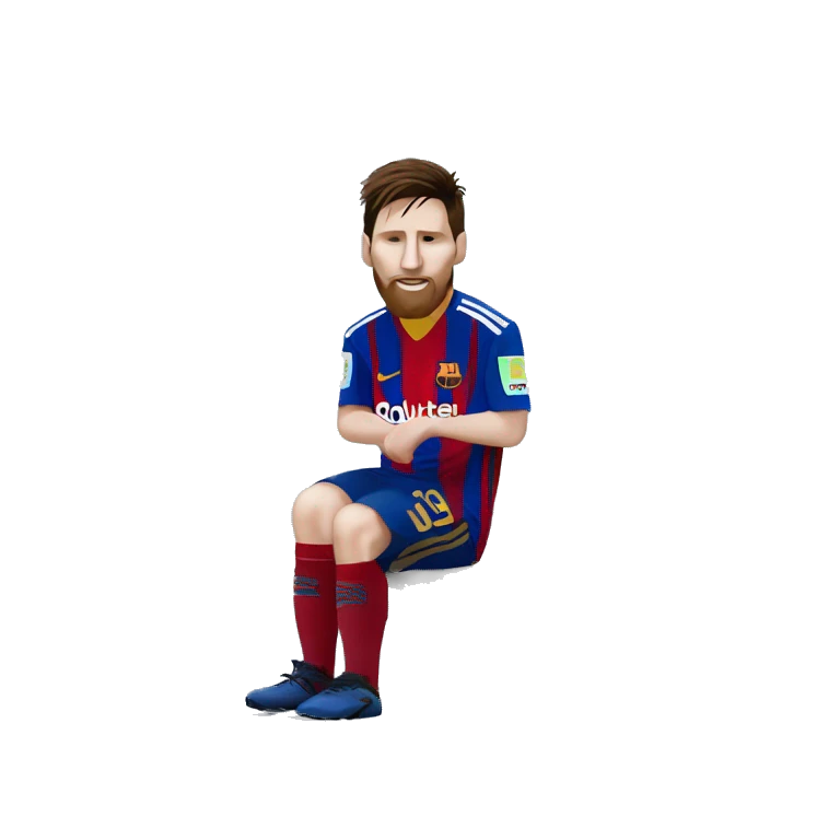 Messi assis devant un âne  emoji