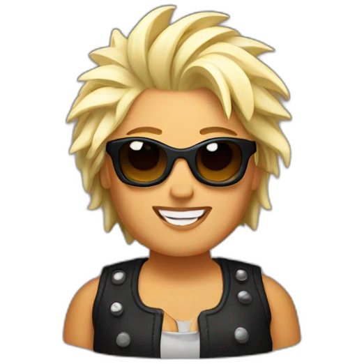 a lady version of guy fieri emoji