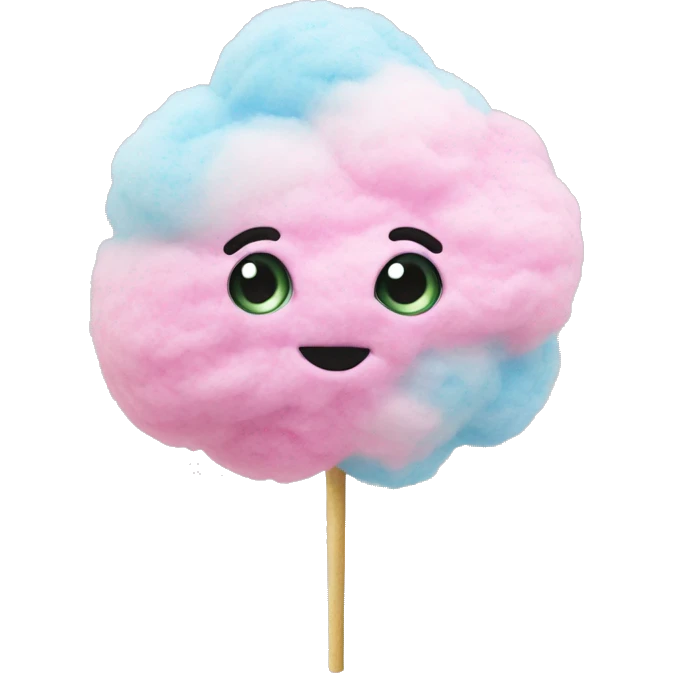 cotton candy made of grass emoji