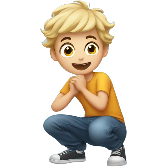 Boy farting emoji