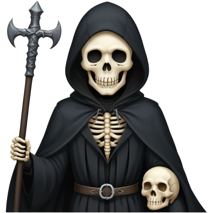 the death with black cloak emoji