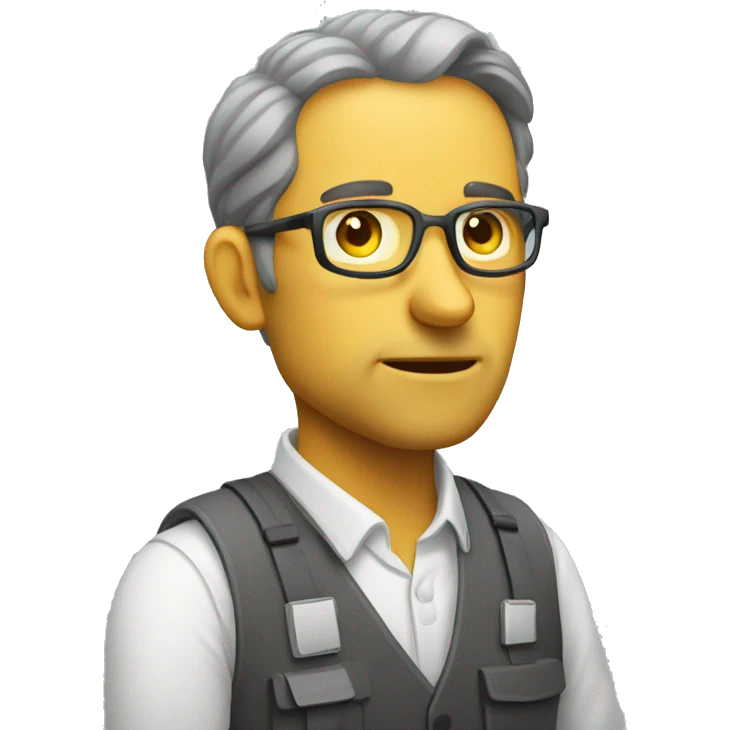 A terribly tired architect who continues to work  emoji