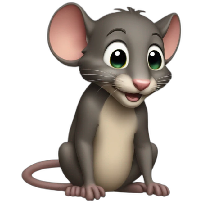 Raton Jerry riendo emoji
