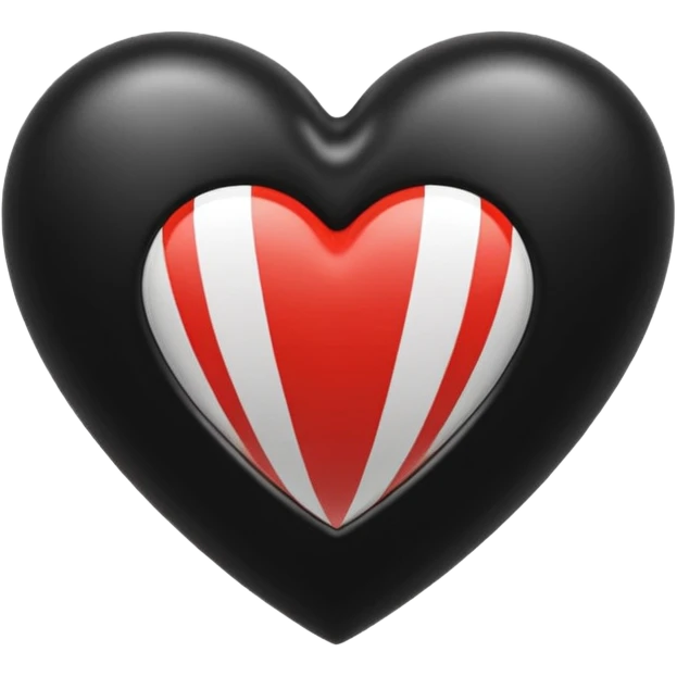 Adidas white stripes black heart emoji