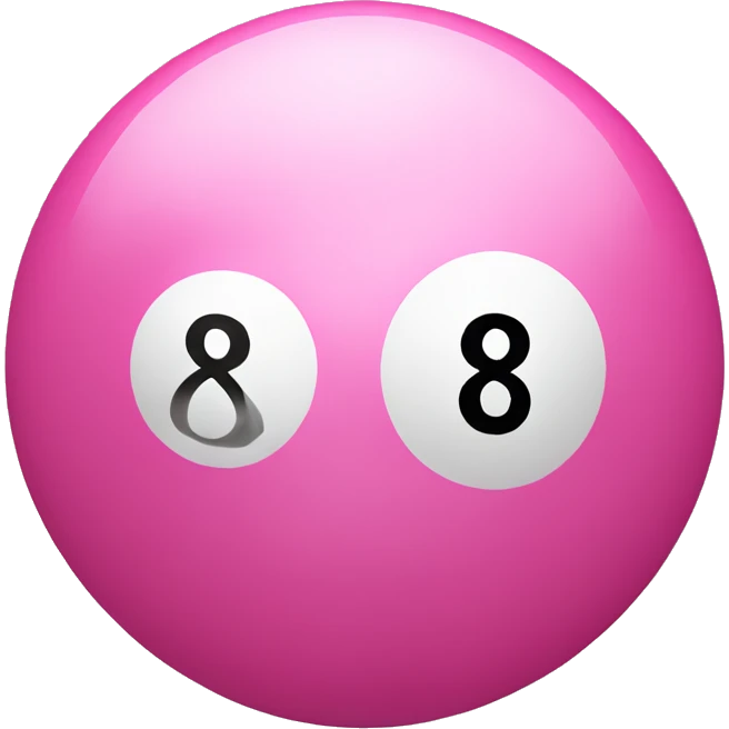 pink 8 ball emoji