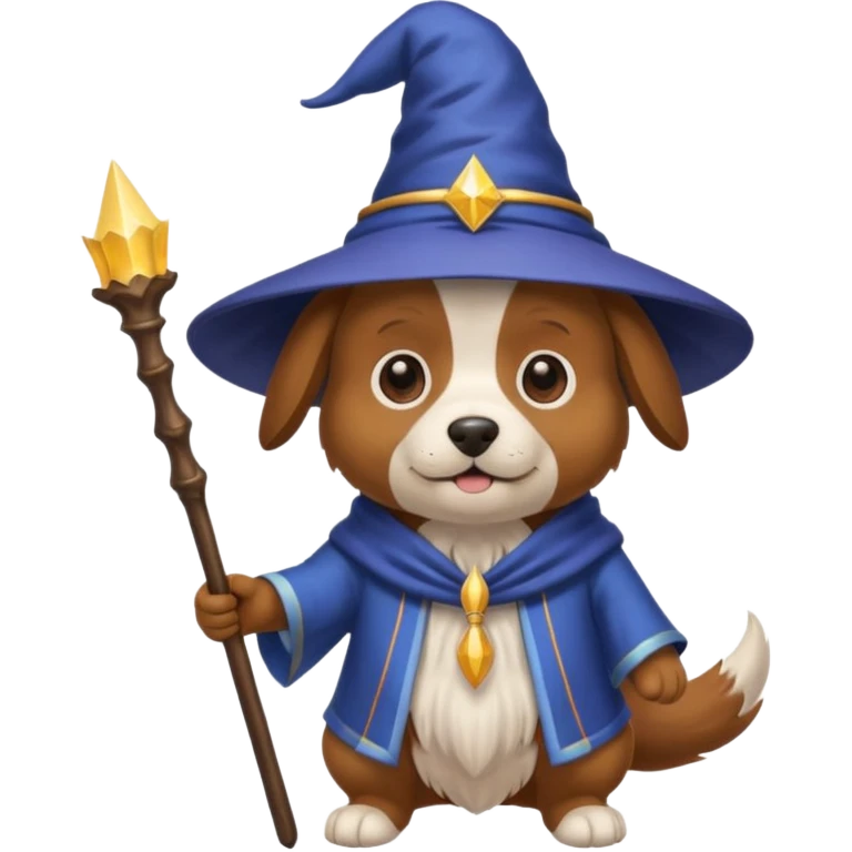 Dog wizard emoji