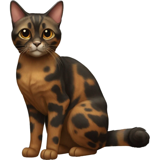Tortoiseshell Cat Breed Full Body emoji
