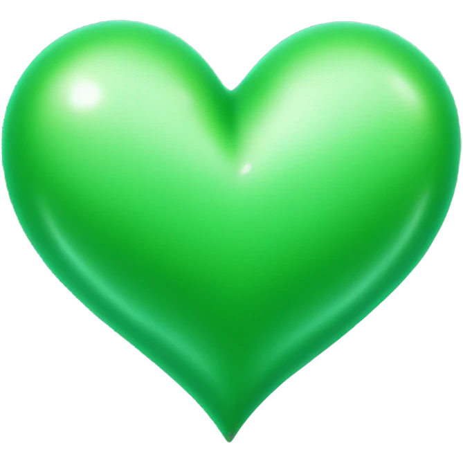 Green heart  emoji