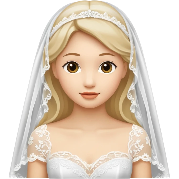 White wedding vail emoji