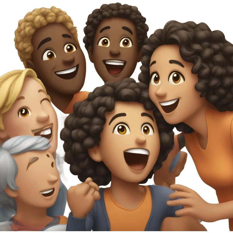 happy moment with friends emoji