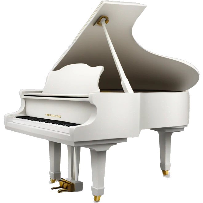 grand piano made of white sand emoji