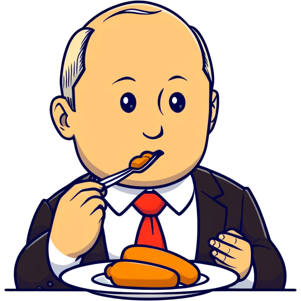 Putin eating $hit emoji