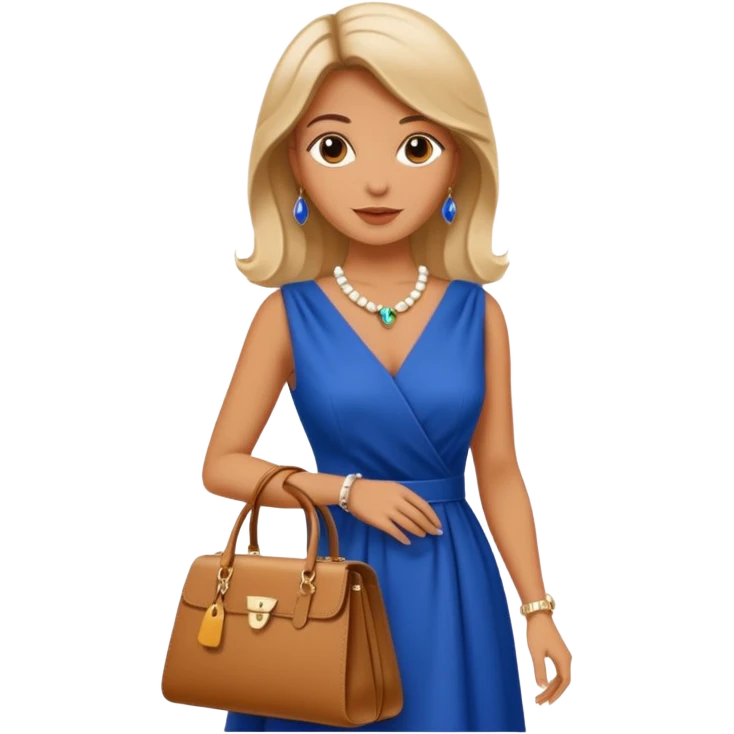 italian fashion with bag emoji