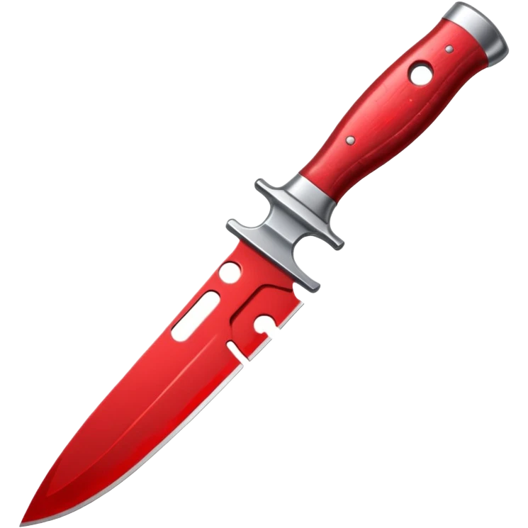 A knife with blood on it emoji