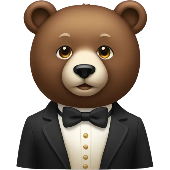 elegant bear emoji