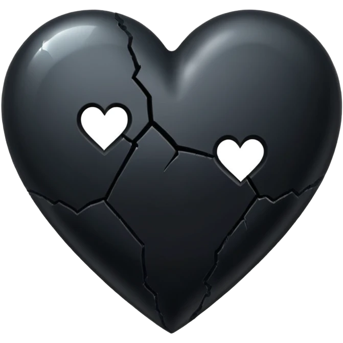 Black heartbreak emoji