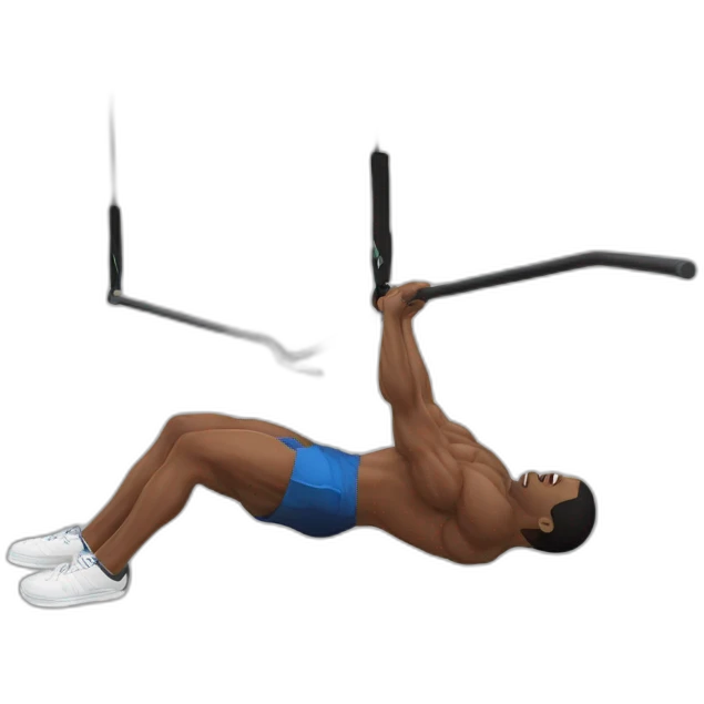 Calisthenics front lever emoji