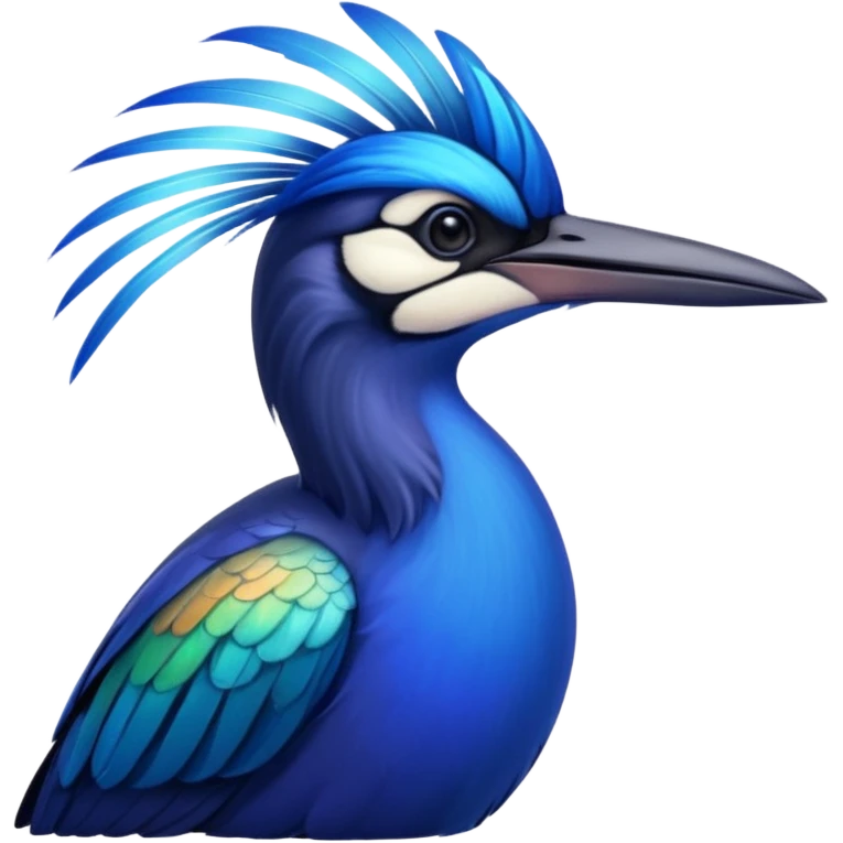 Blue Sicklebill headshot emoji