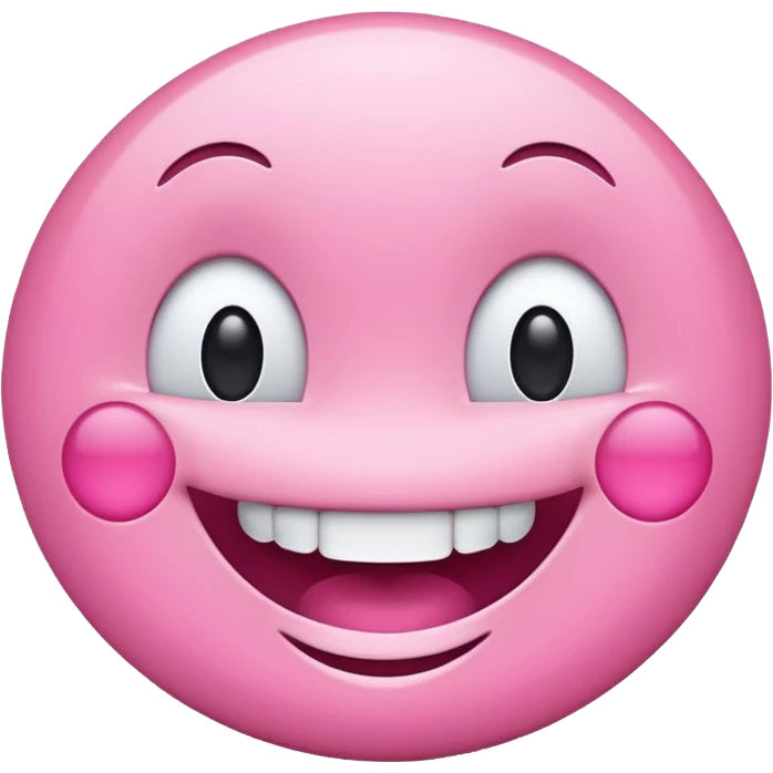 Pink smile emoji