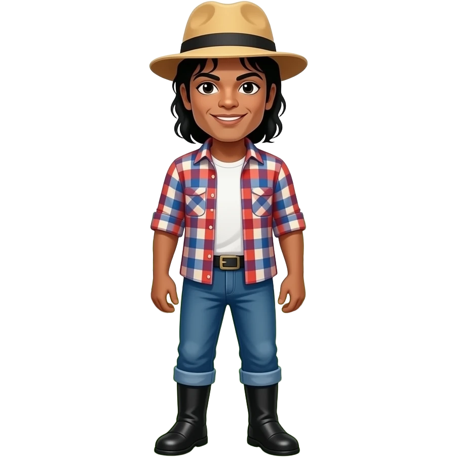 Make Michael Jackson farming in a farm emoji