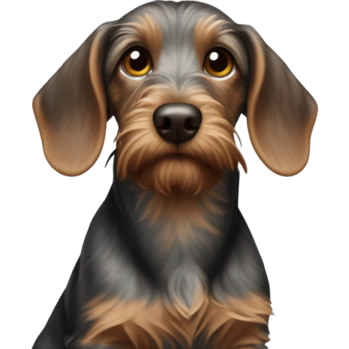 Wet wirehair dachhund emoji