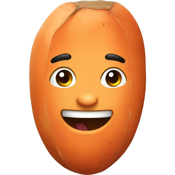 Eat sweet potatoes emoji