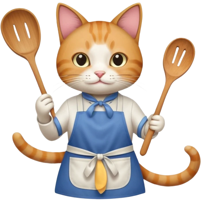 Cat cooking emoji