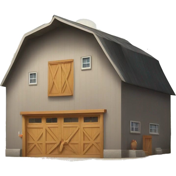 Modern barn house  emoji
