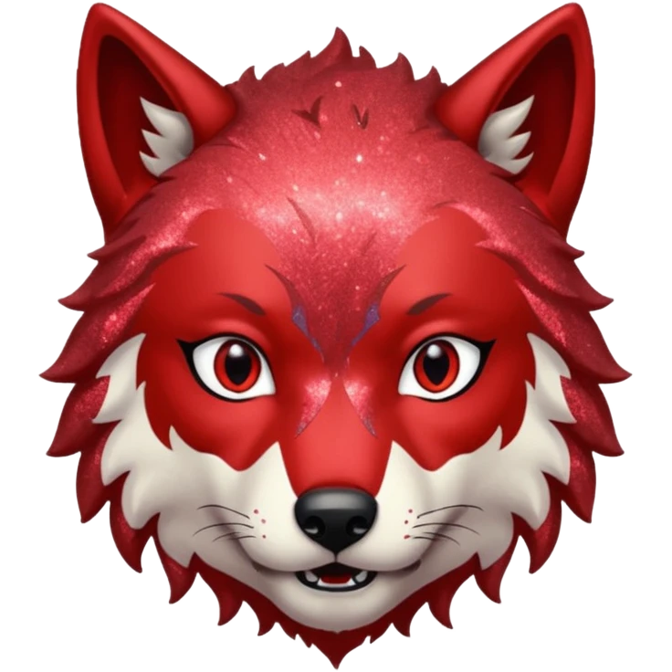 glitter red wolf boy apex predator emoji