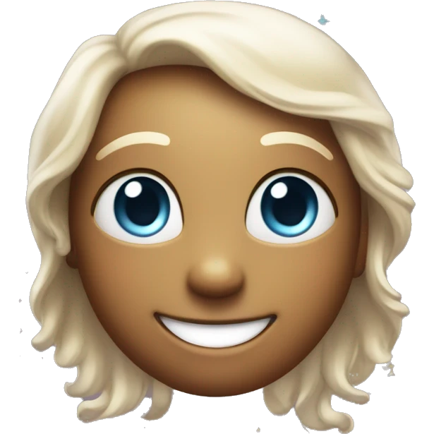 a sparkling, wide-eyed face with a big smile, glowing skin, and a subtle shimmer effect. It could have a rainbow-colored halo above its head, with tiny stars and rhinestones around it, giving off a magical, joyful vibe.

 emoji