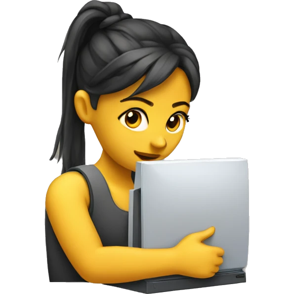 girlwith the computer programming emoji