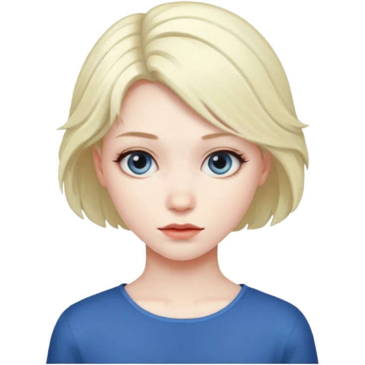 scene girl with scene hair emoji