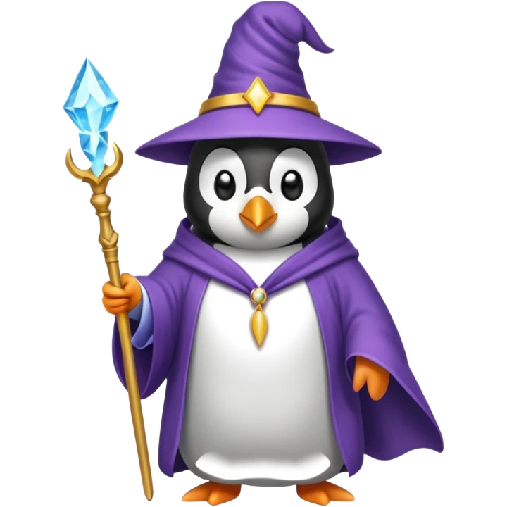 Penguin Wizard emoji