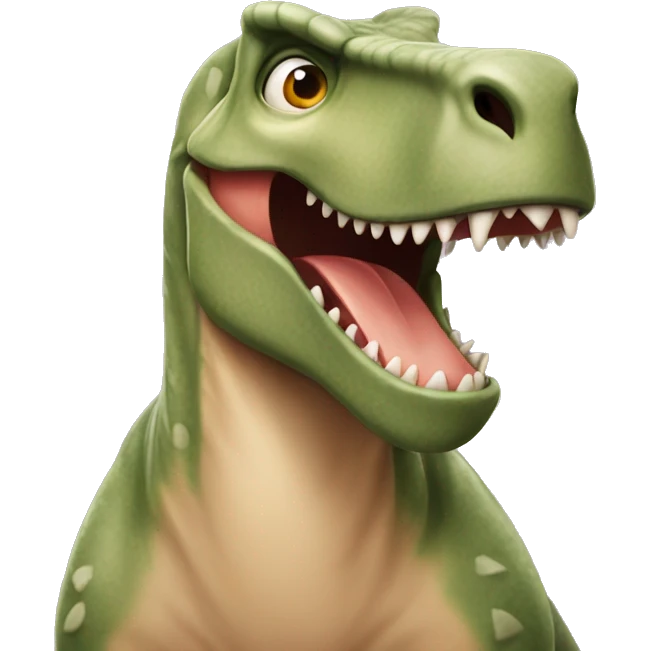 Dinosauro che bacia un gatto emoji