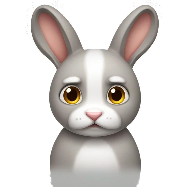 unhappy rabbit emoji