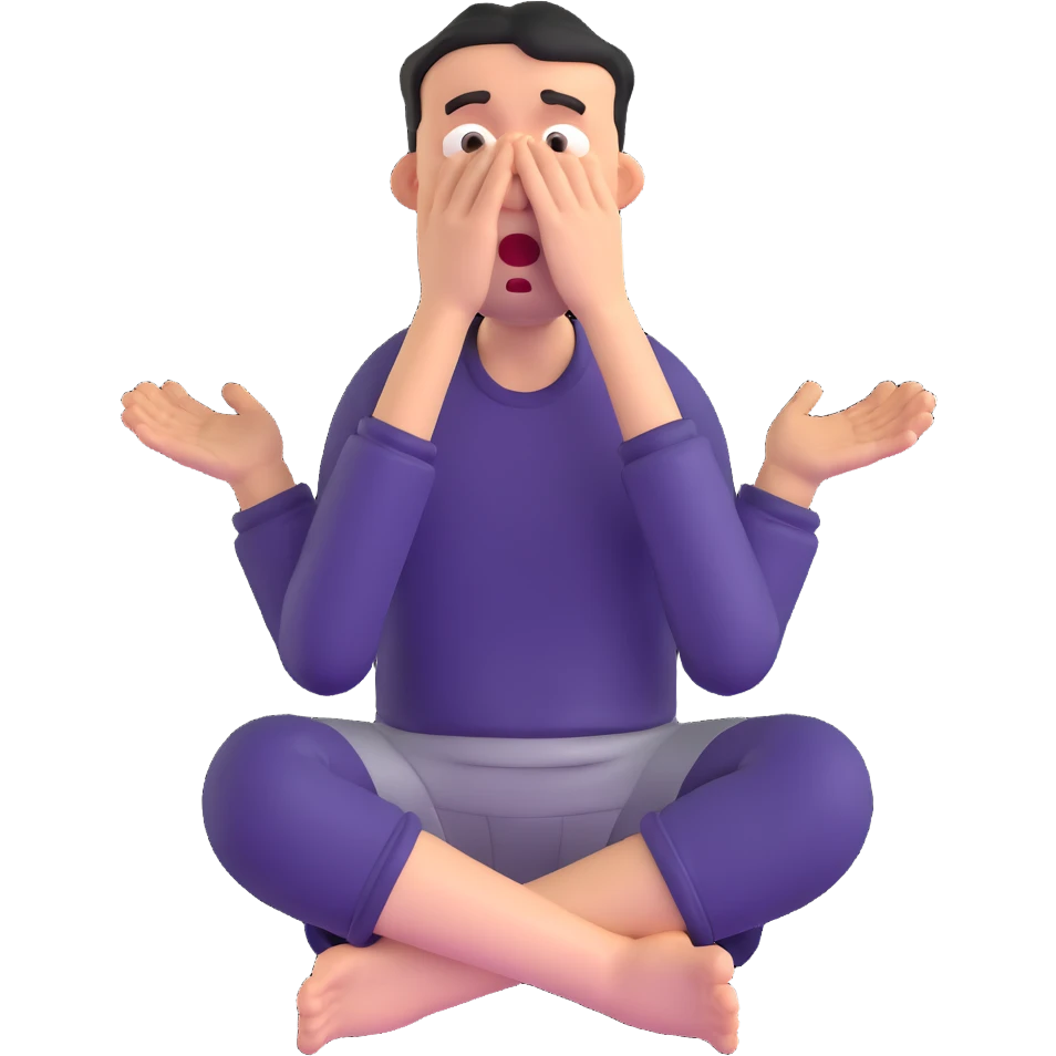 anxious man desperately begging and pleading expression saying please don't leave me emoji