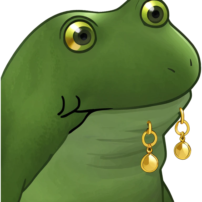 gold earrings  emoji