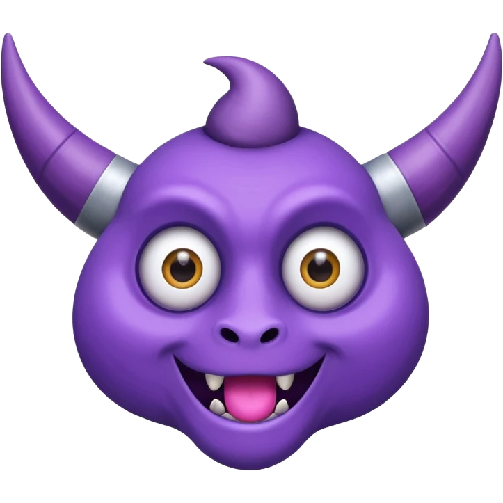One eye, one horn, flying purple people eater emoji