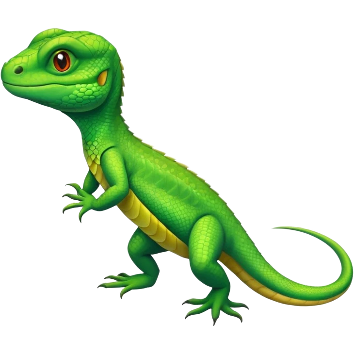 Lizard flying high  emoji
